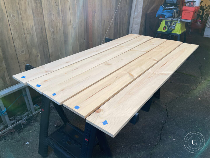 wood selection for farmhouse table top 