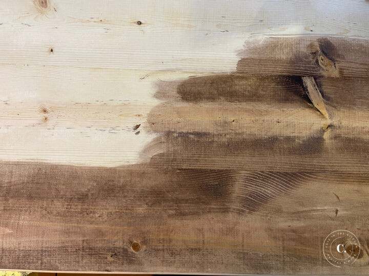 farmhouse table stain 