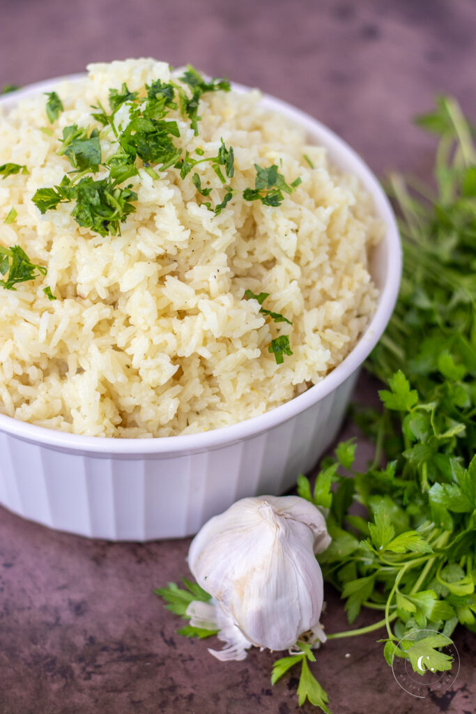 Garlic Butter Rice side