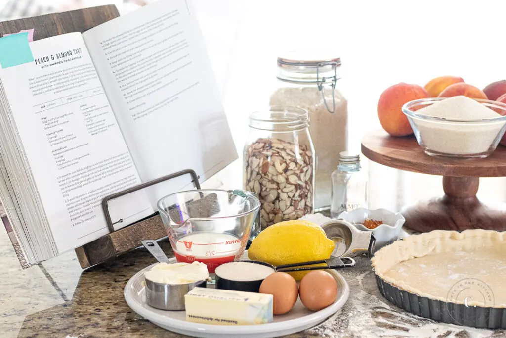 Magnolia Table Peach and Almond Tart ingredients 