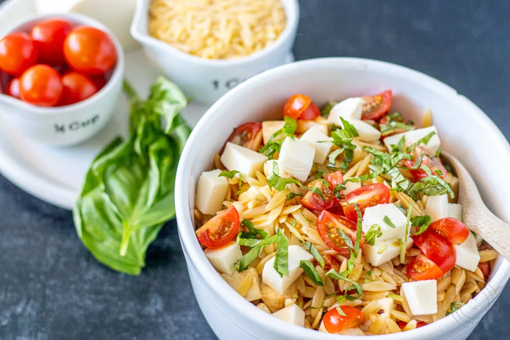 Caprese Orzo Salad recipe 