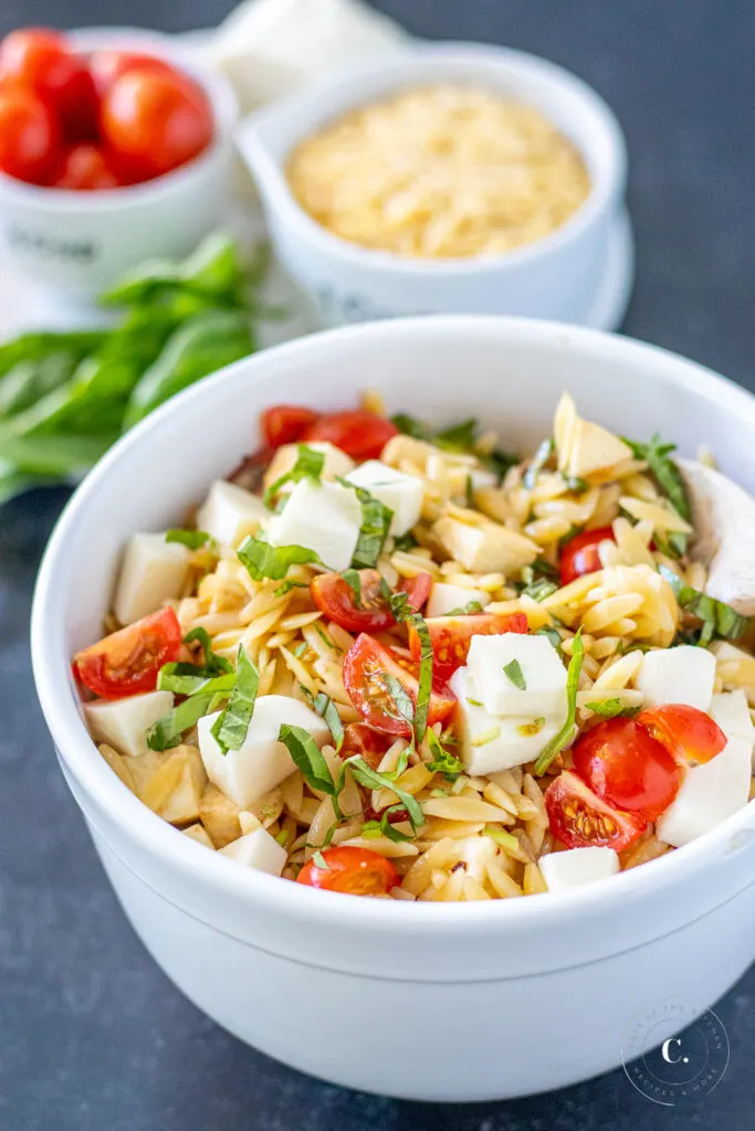 Caprese Orzo Pasta Salad