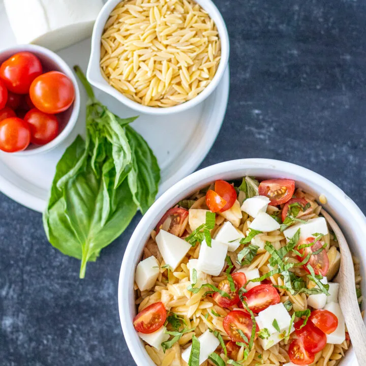 Caprese Orzo Salad