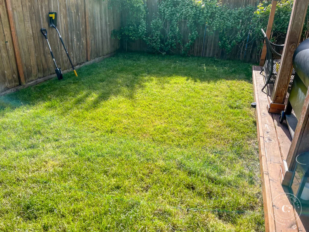 yard space for floating deck 