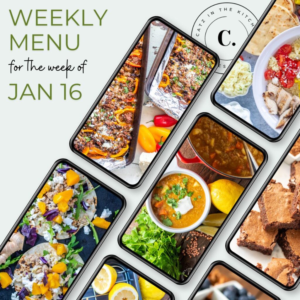 Weekly Menu for the Week of Jan 16