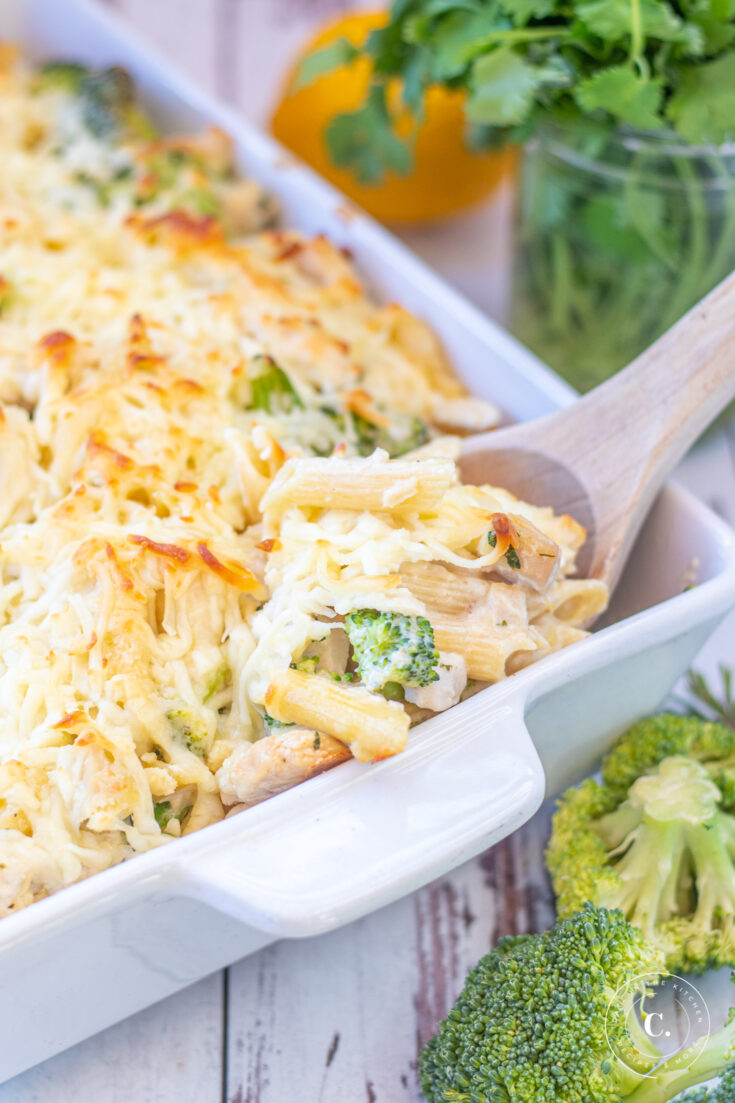 Chicken & Broccoli Alfredo Casserole Catz in the Kitchen