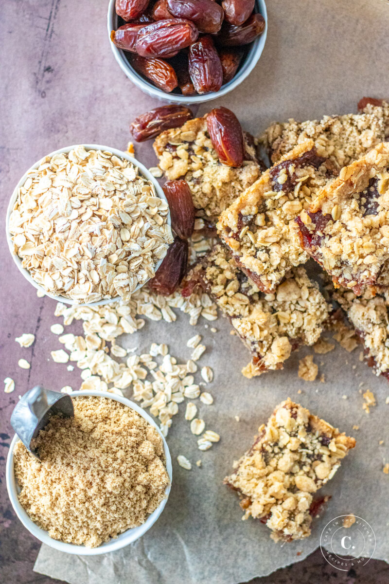 Date & Oat Bars Catz in the Kitchen