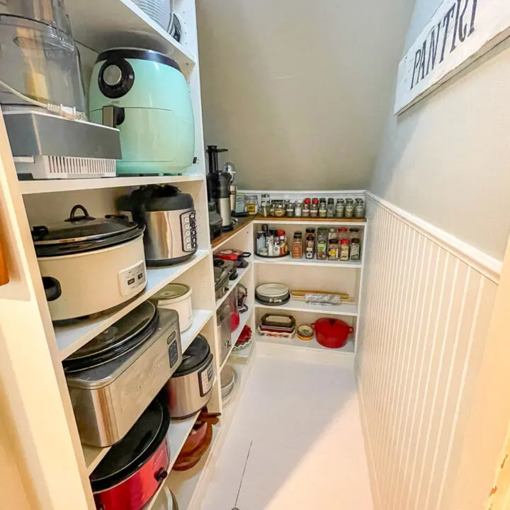 DIY Under the Stairs Closet Pantry Conversion