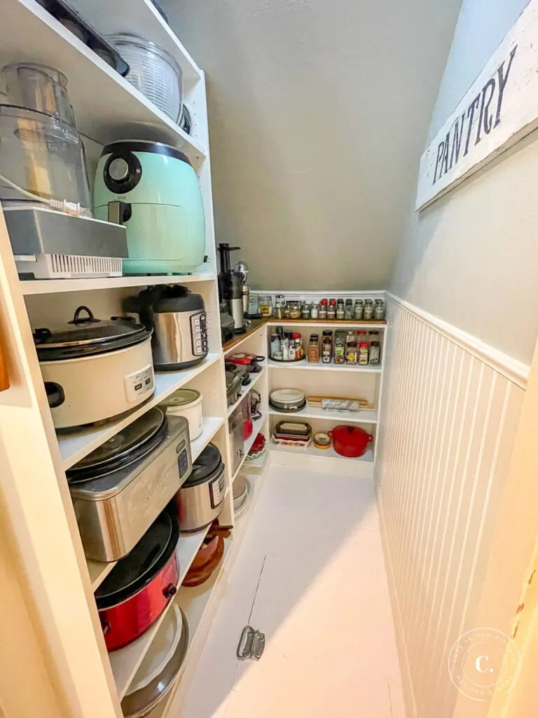 See How I Turned My Hallway Closet into an Extra Pantry Space