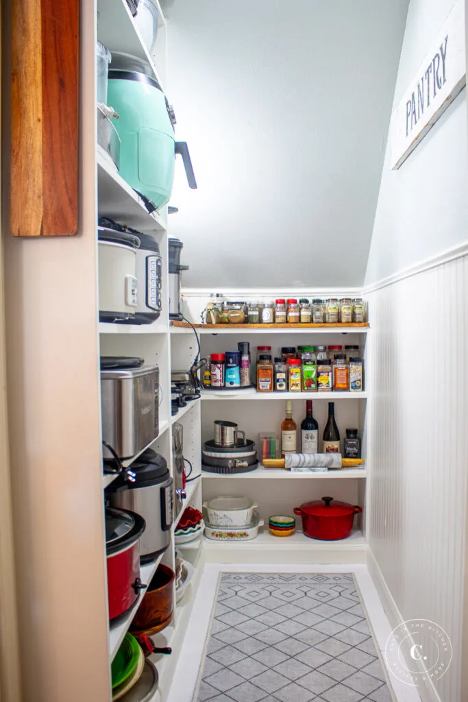 finished coat closet pantry conversion 