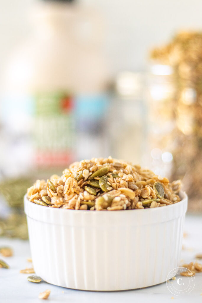 Maple Sea Salt Granola in bowl