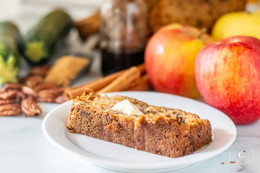 Apple Zucchini Bread slice 