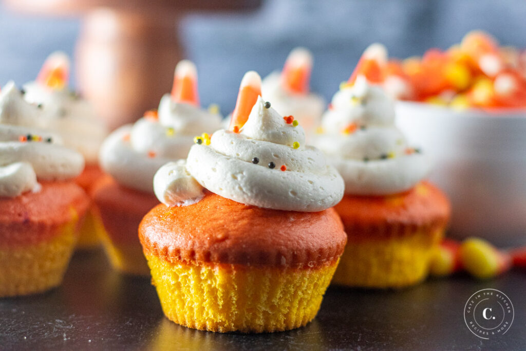 Candy Corn Cupcakes for fall