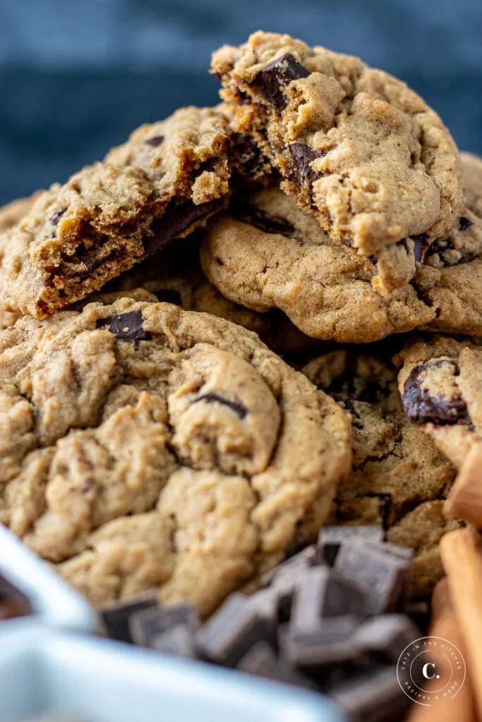 Java Chip Cookies in a pile 