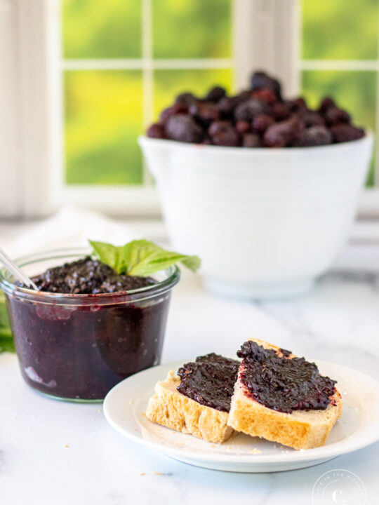 Blackberry and Basil Jam - Catz in the Kitchen