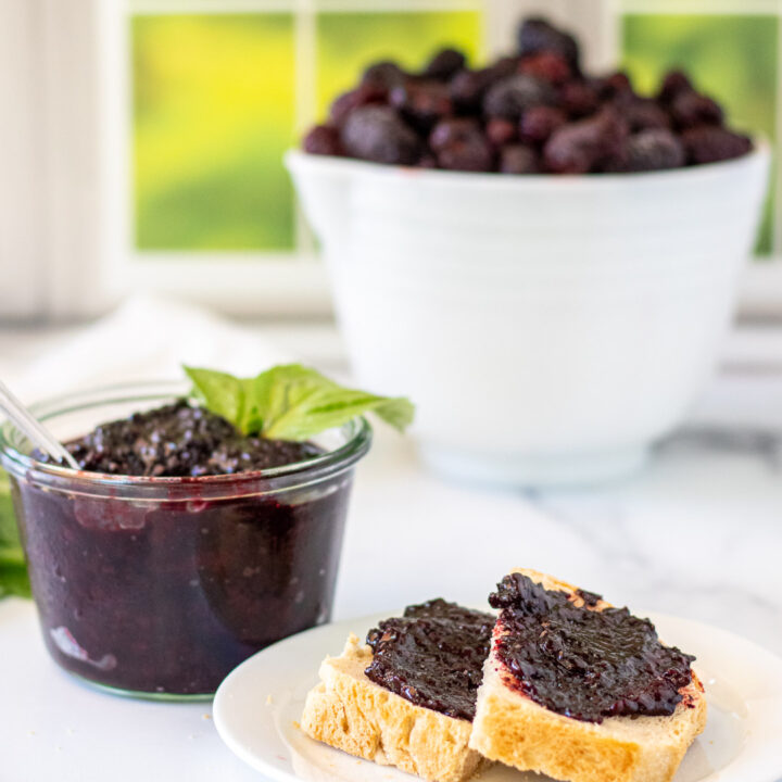 Blackberry and Basil Jam