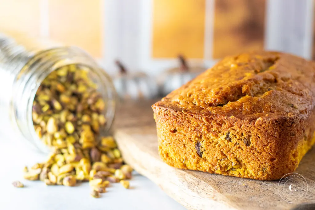 Spiced Pistachio Pumpkin Bread