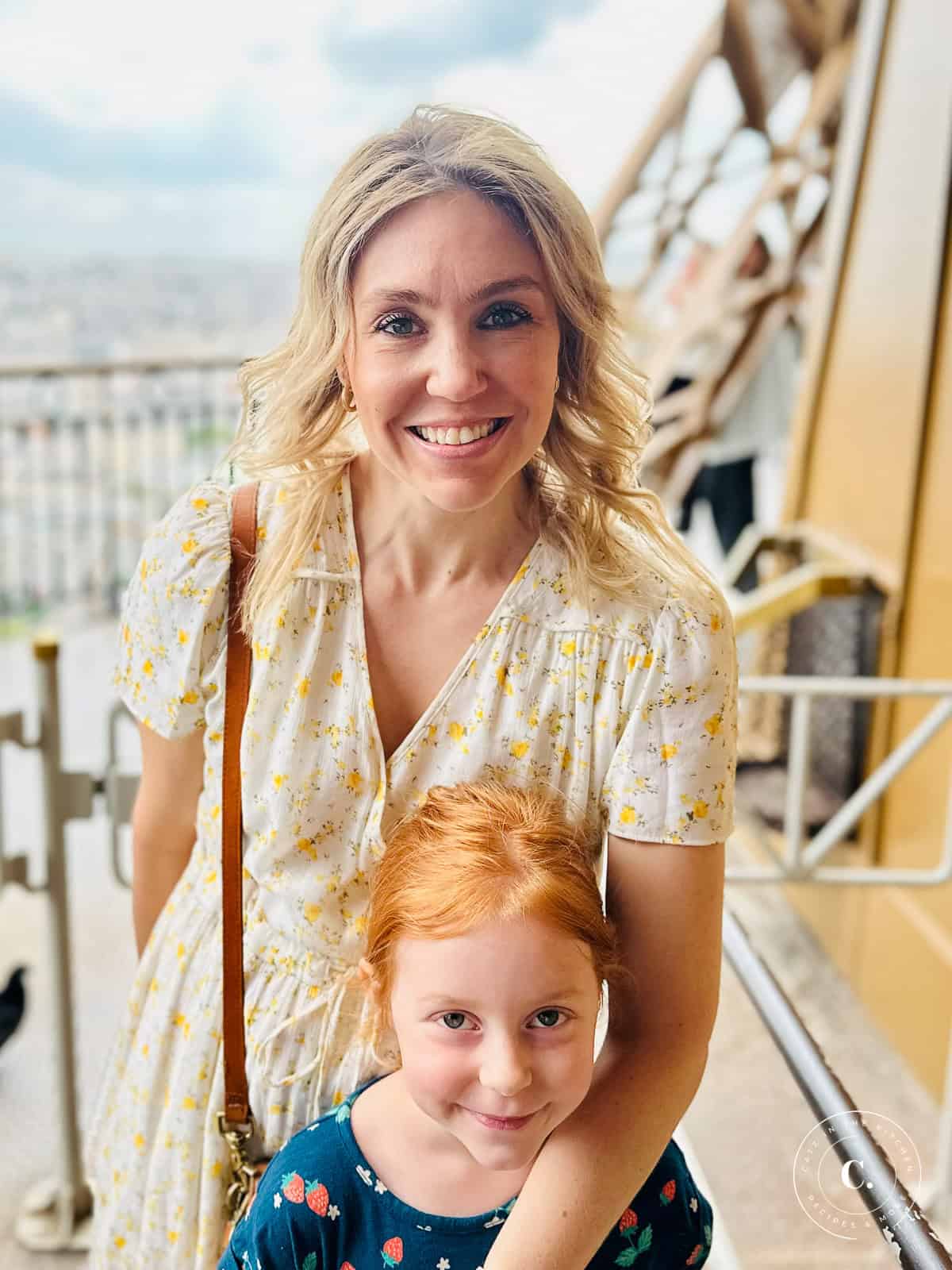 Chels and Ruby atop the Eiffel Tower
