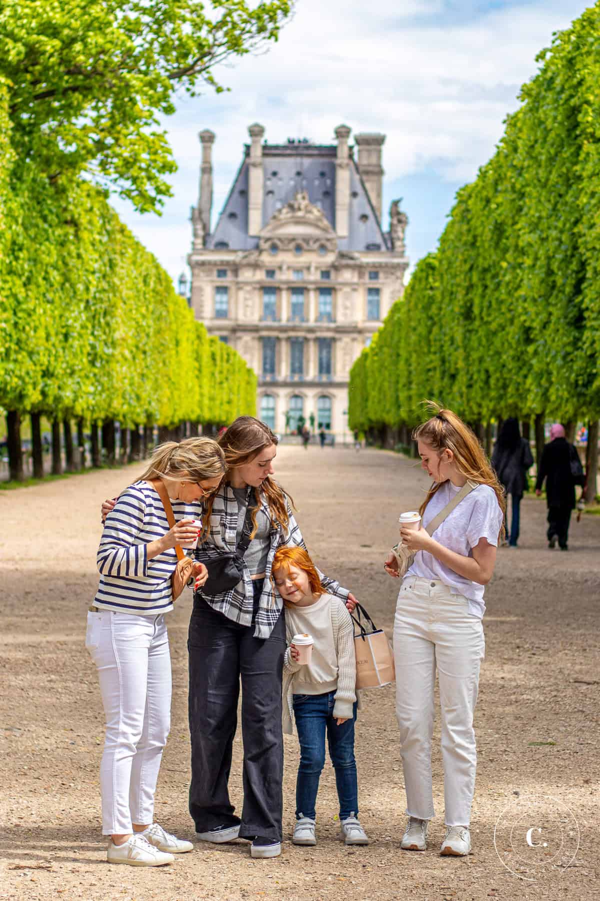The girls at the Louvre